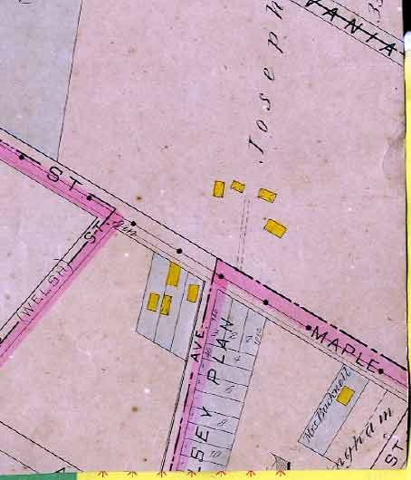 Early 1900s map of Pennsauken east of 36th Street, section 6