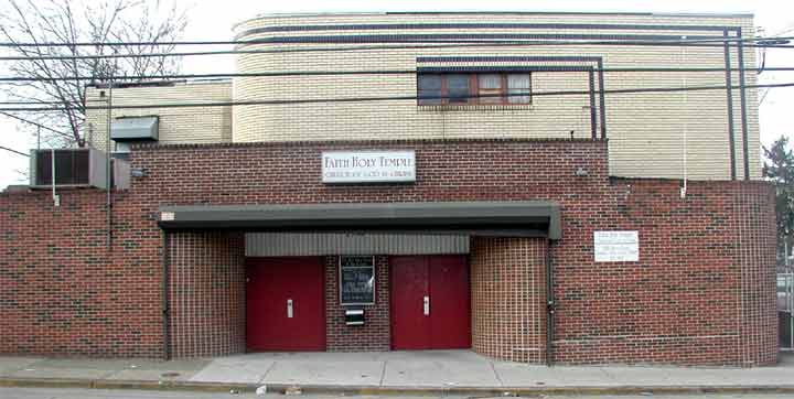 The Rio Theater building, 2002, now the Faith Holy Temple Church of God in Christ, photo 1