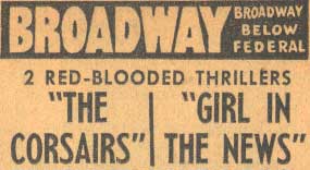Broadway Theater advertisement