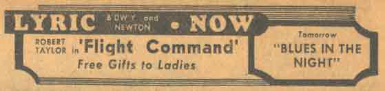 Lyric Theater advertisement