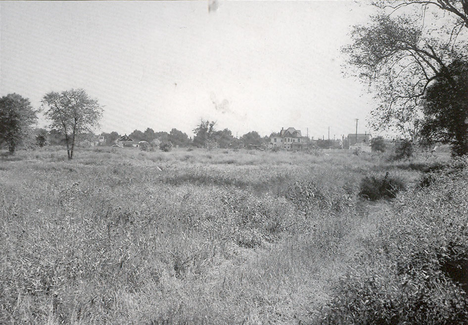 Site of the future drive-in theater in Camden, circa 1932, taken from the Admiral Wilson Boulevard looking north towards Marlton Avenue