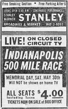 Stanley Theater listing, Camden Courier-Post, May 19, 1964