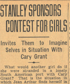 Stanley Sponsors Contest for Girls, Camden Courier-Post, June 30, 1939