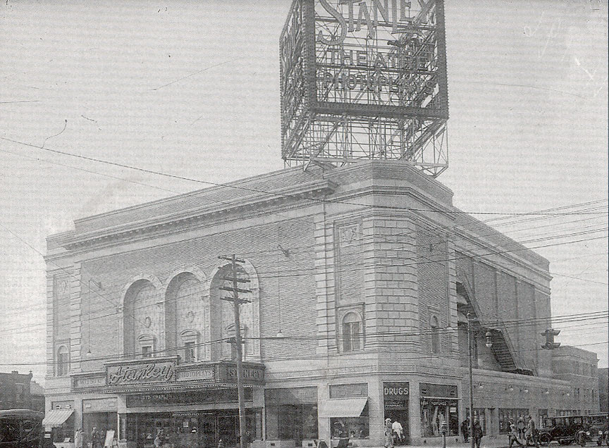 The Stanley Theater at Broadway and Market Street, 1926