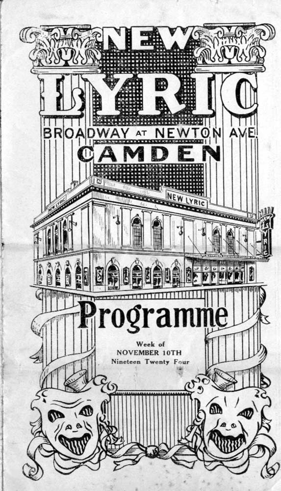 New Lyric Theatre program cover page, November 10, 1924, featuring Life's Greatest Game