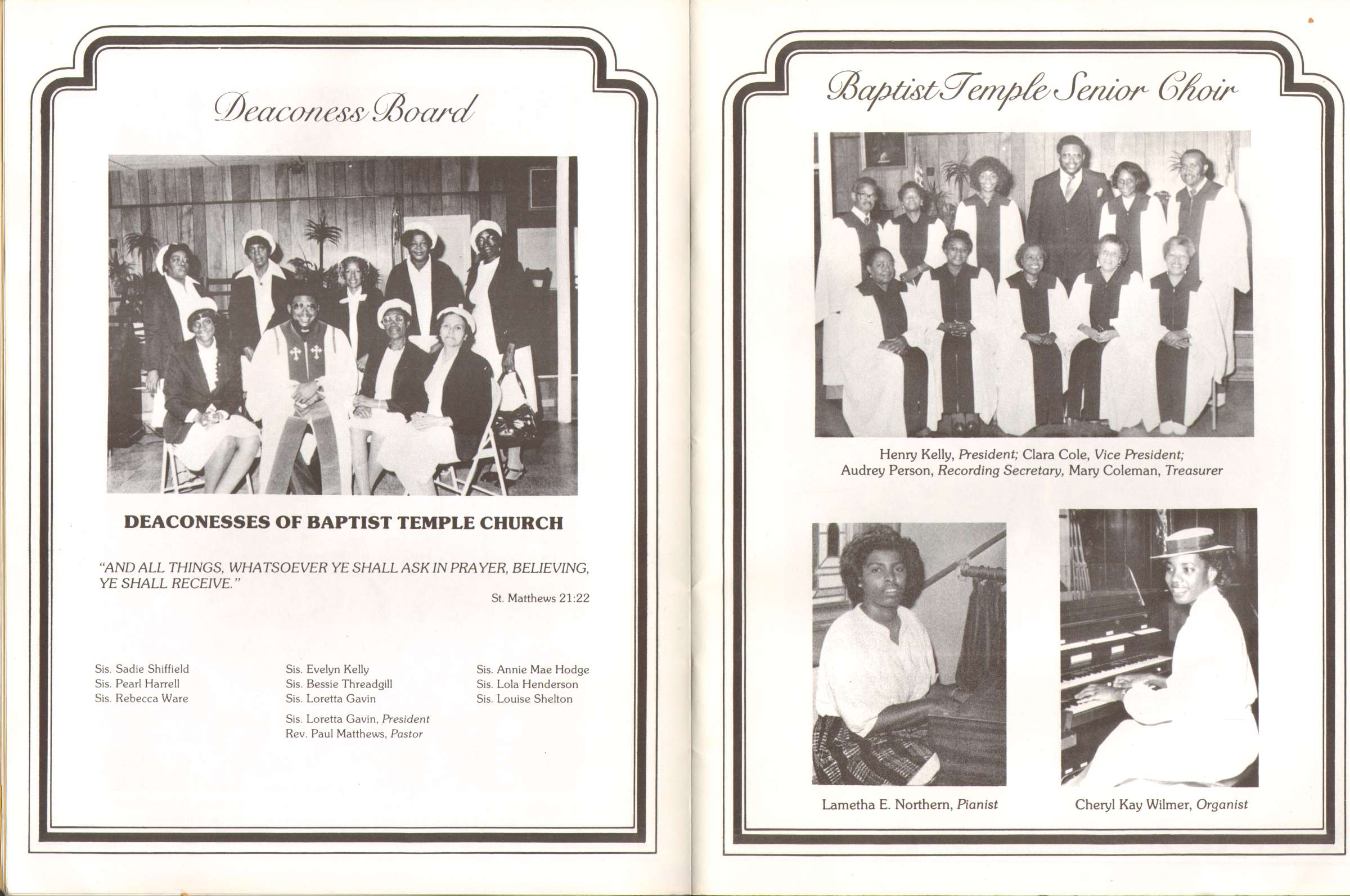 Baptist Temple Church 65th Anniversary Booklet, page 11