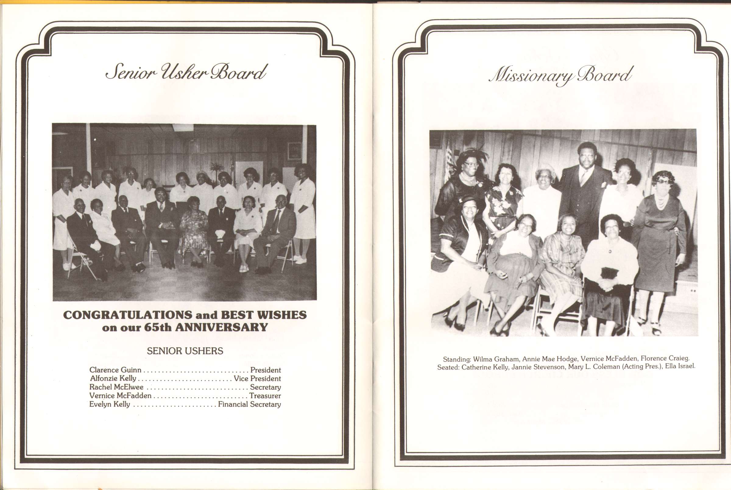 Baptist Temple Church 65th Anniversary Booklet, page 15