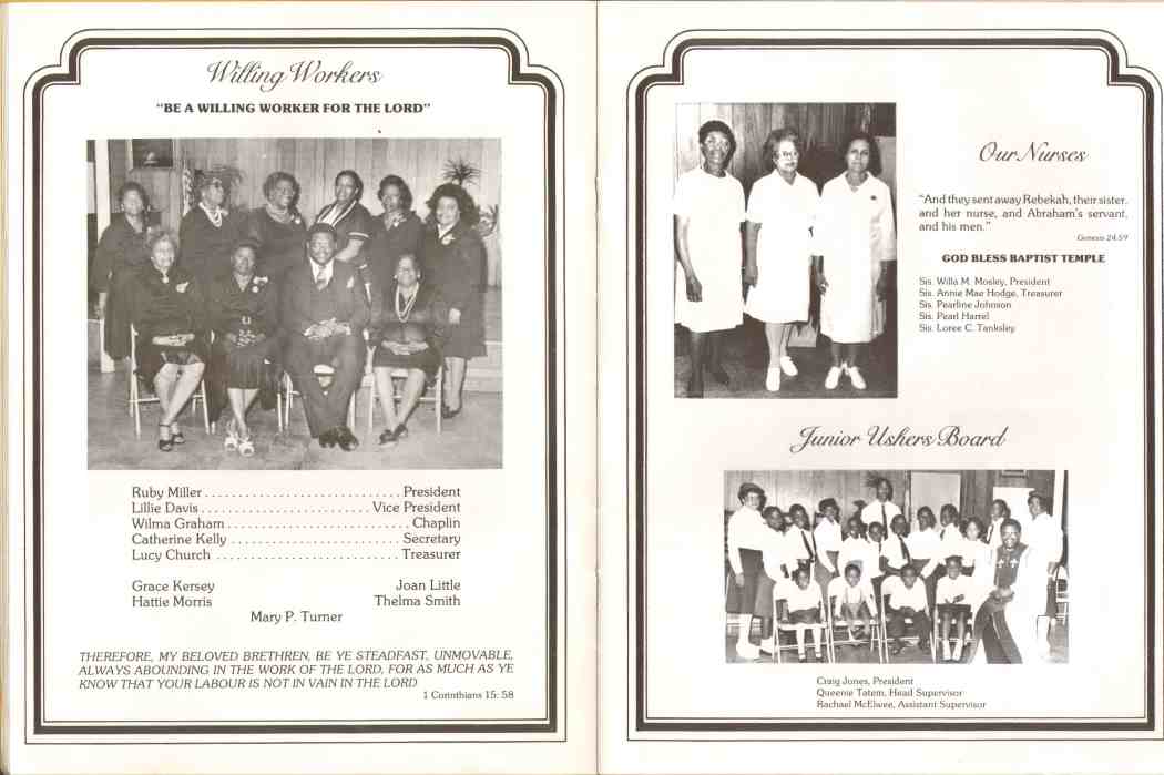Baptist Temple Church 65th Anniversary Booklet, page 19