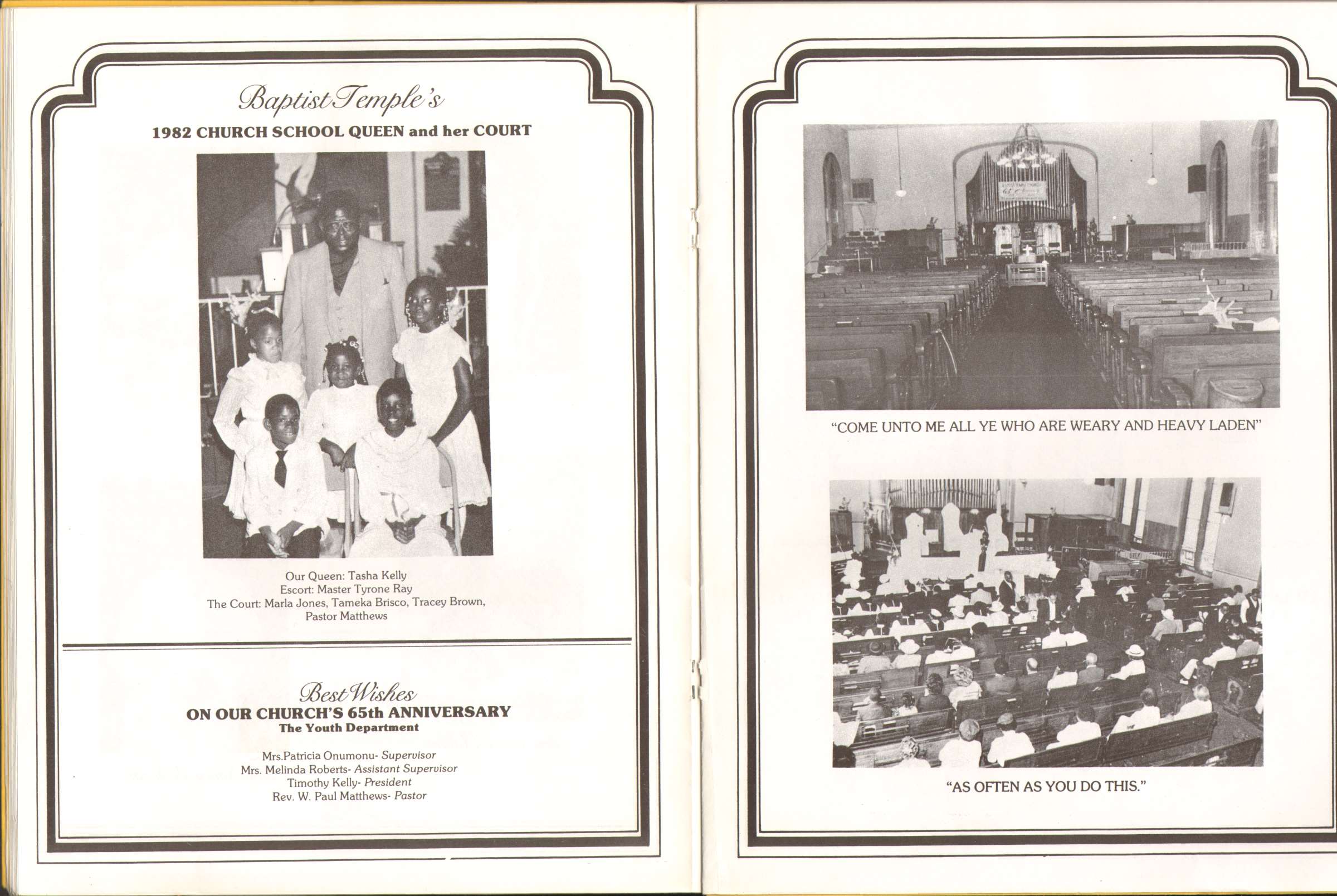 Baptist Temple Church 65th Anniversary Booklet, page 23