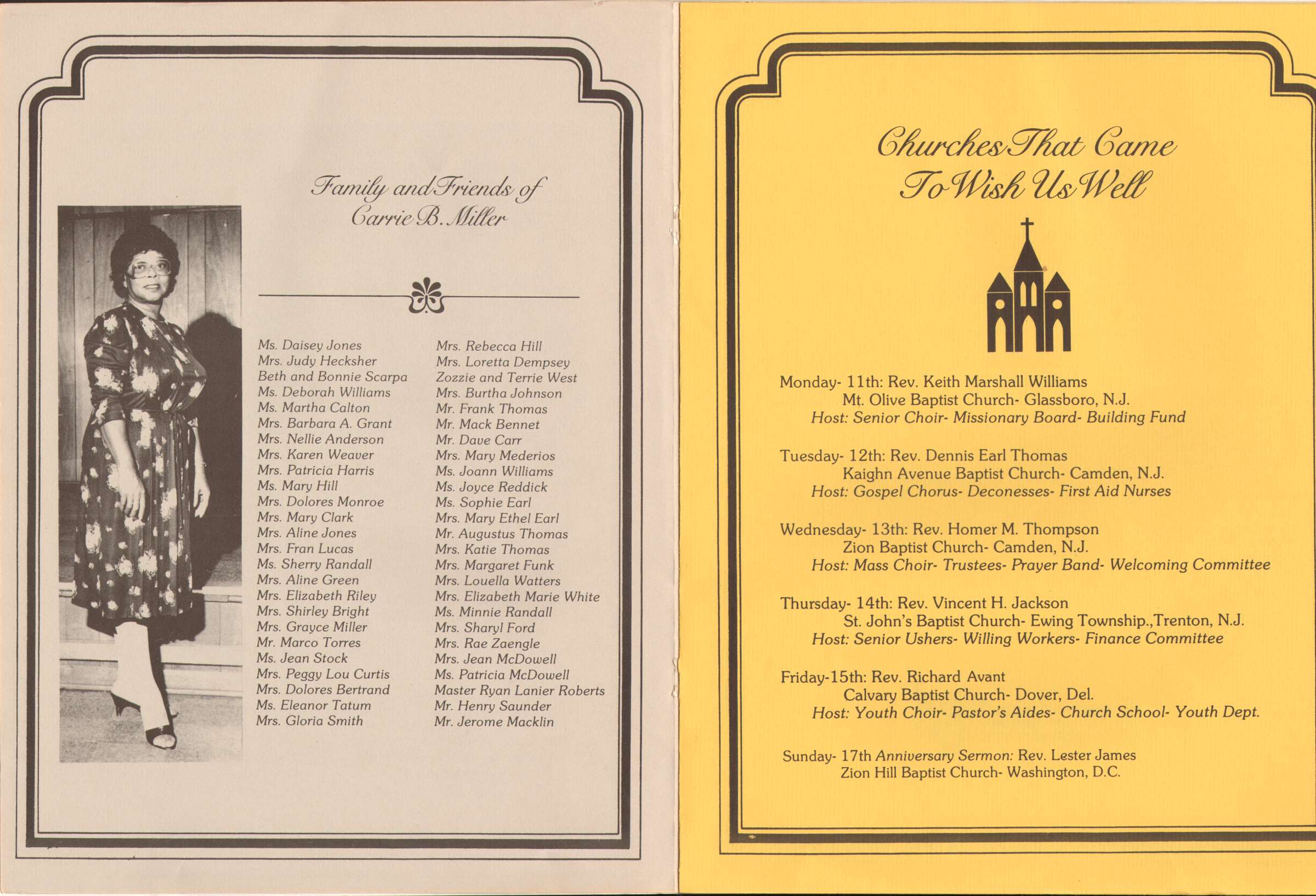 Baptist Temple Church 65th Anniversary Booklet, page 27