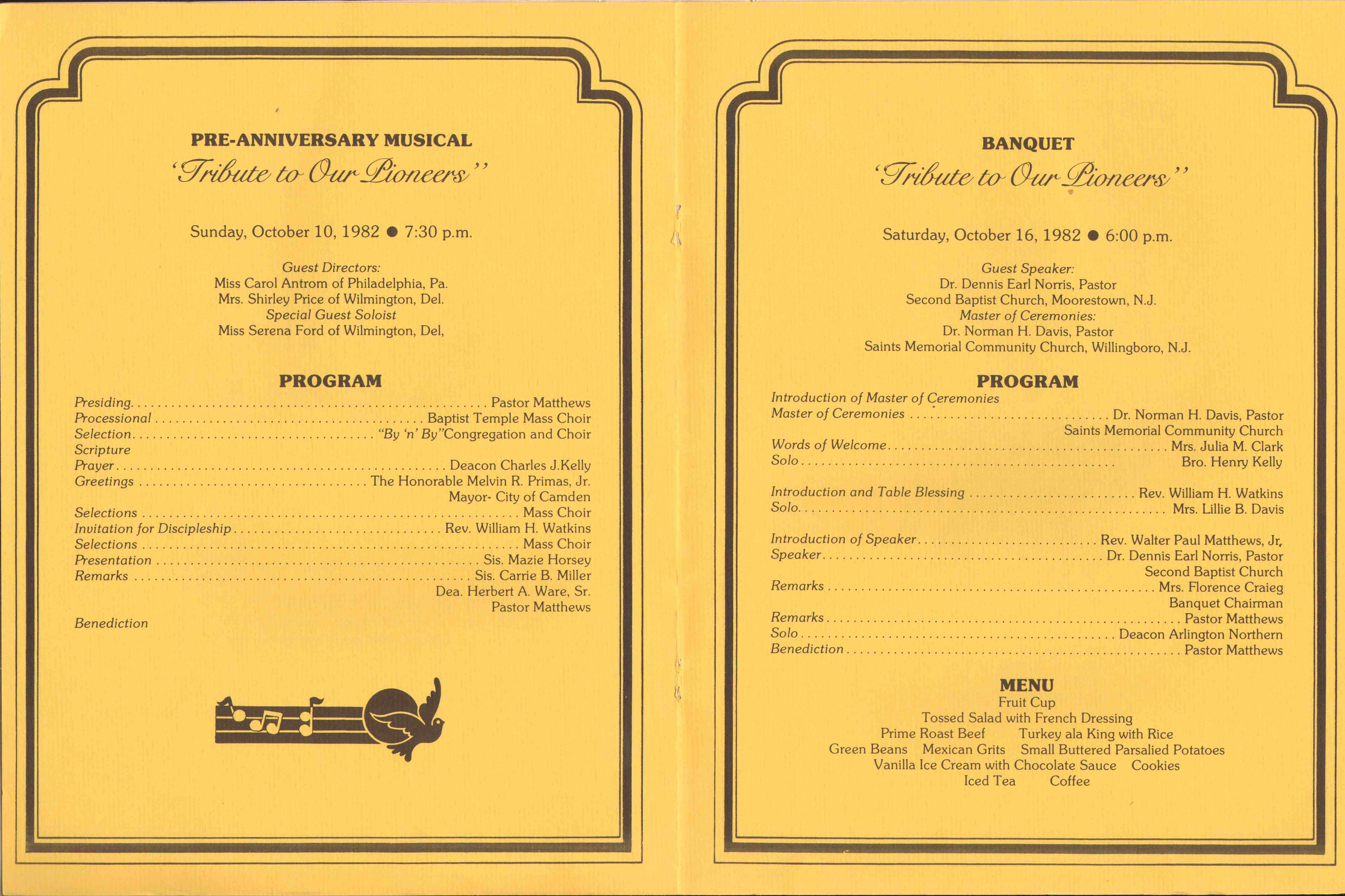 Baptist Temple Church 65th Anniversary Booklet, page 29