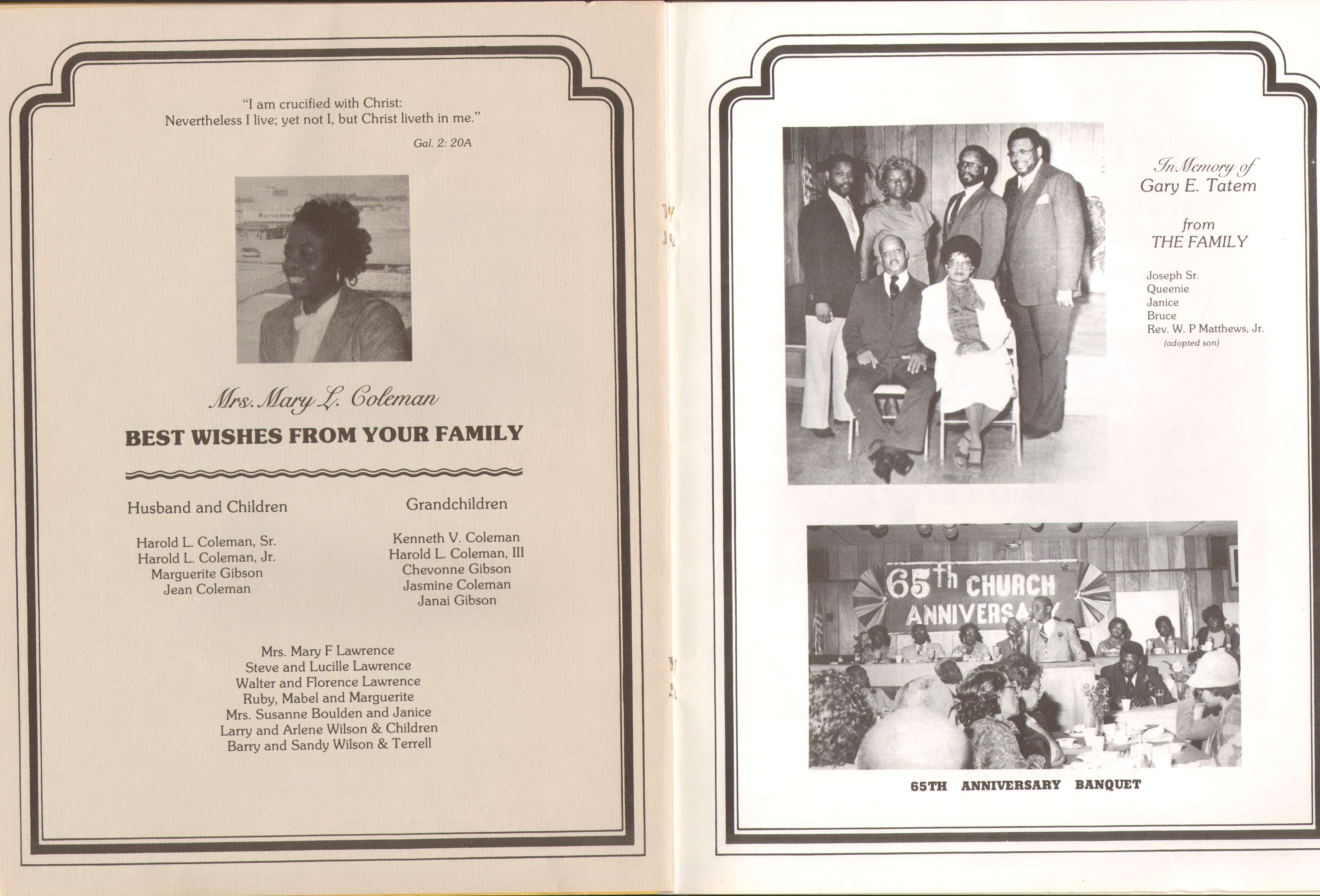 Baptist Temple Church 65th Anniversary Booklet, page 33