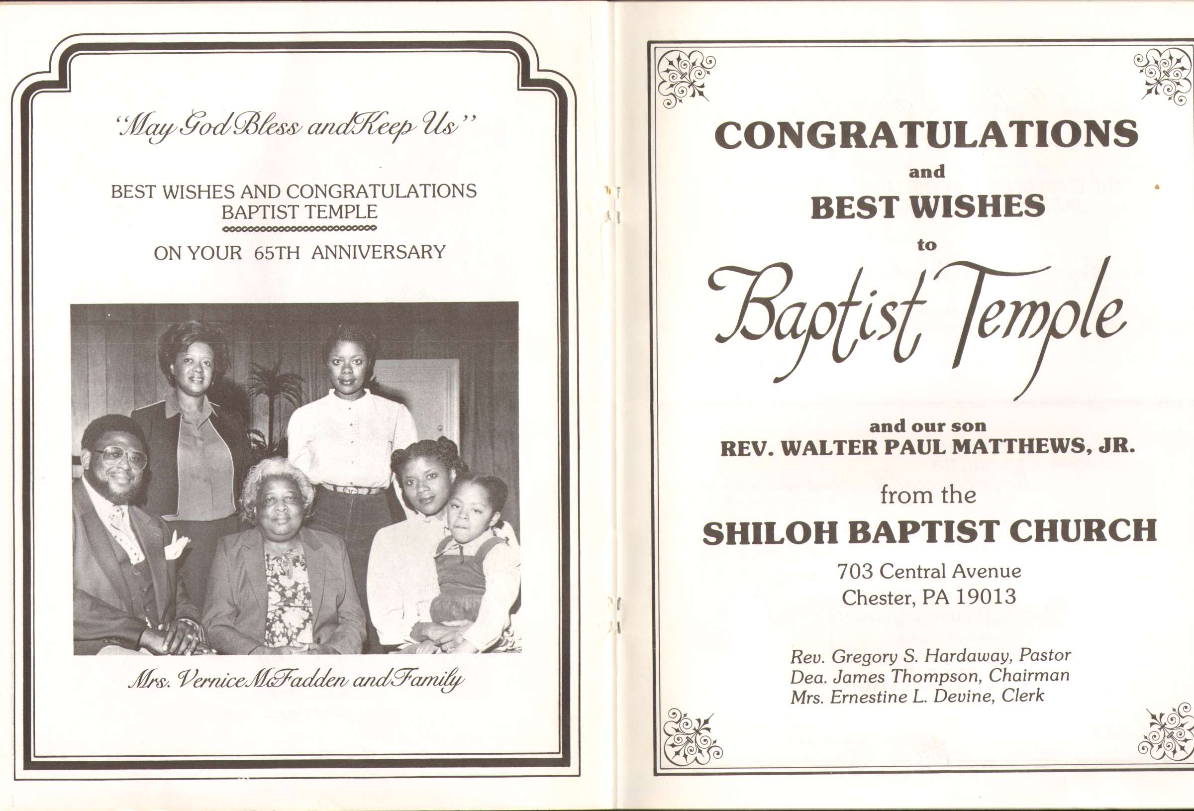 Baptist Temple Church 65th Anniversary Booklet, page 35