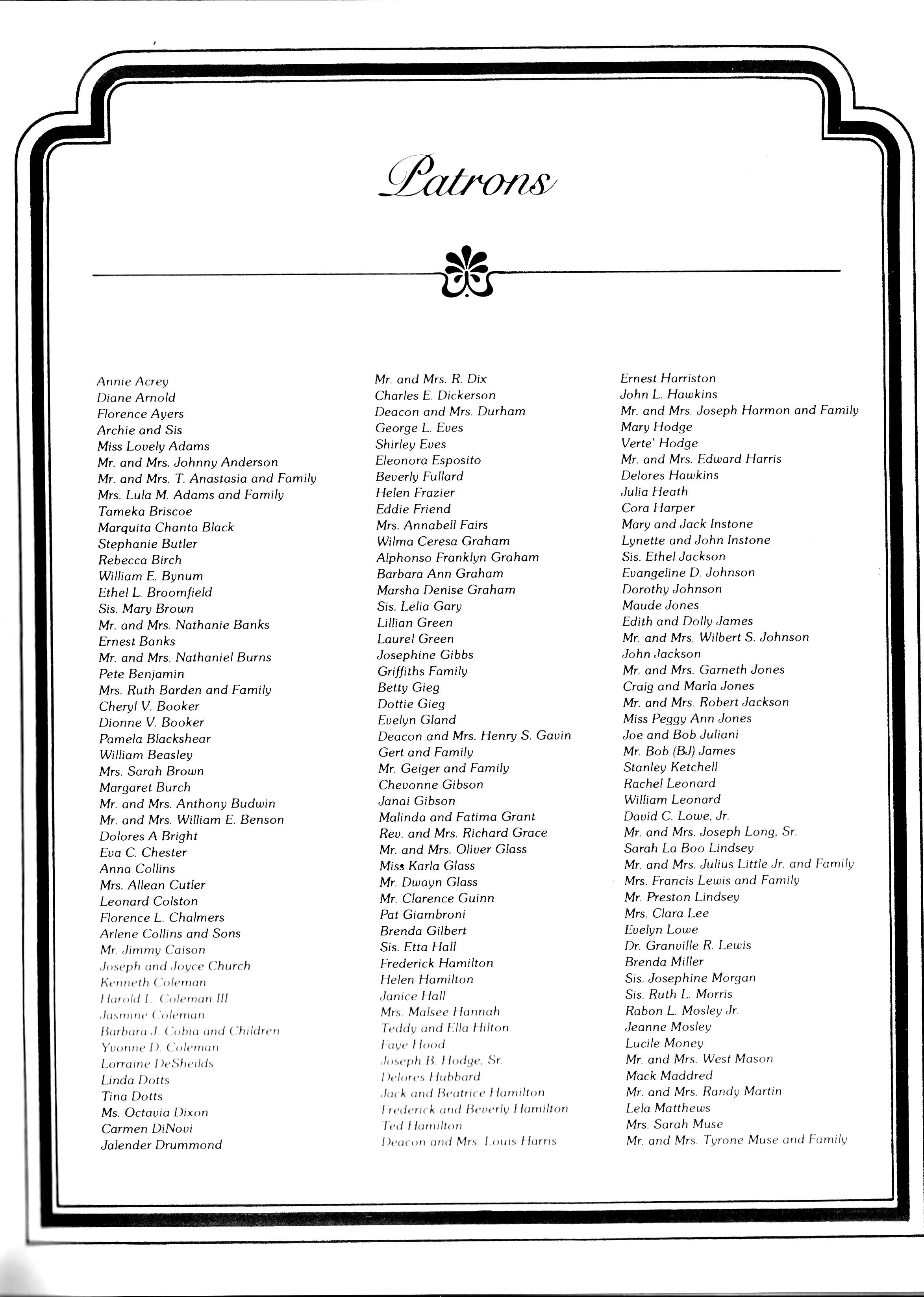 Baptist Temple Church 65th Anniversary Booklet, page 56