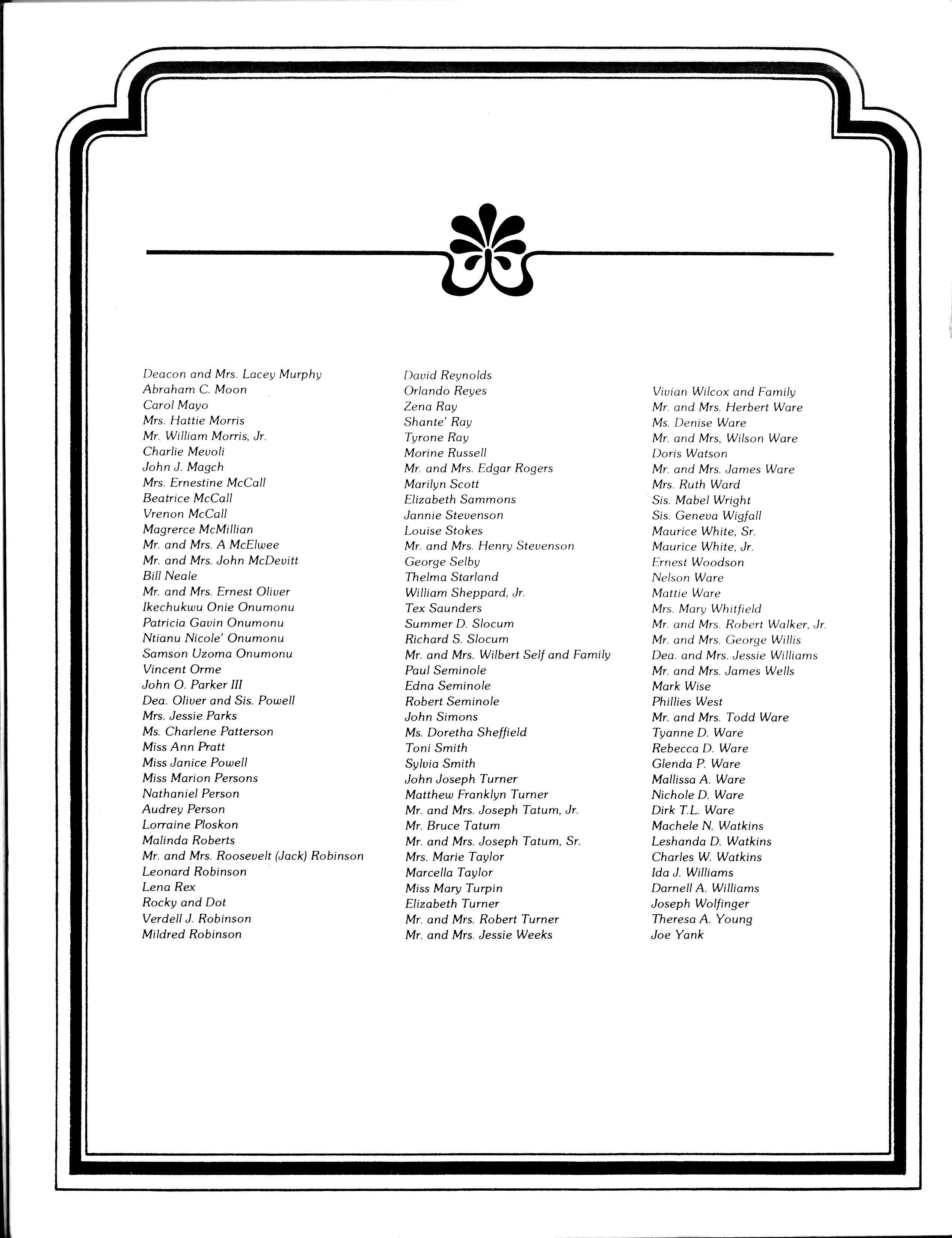 Baptist Temple Church 65th Anniversary Booklet, page 57