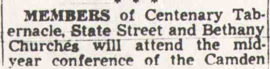 Camden Courier-Post, April 15, 1950 - Camden Methodist churches mid-year conference