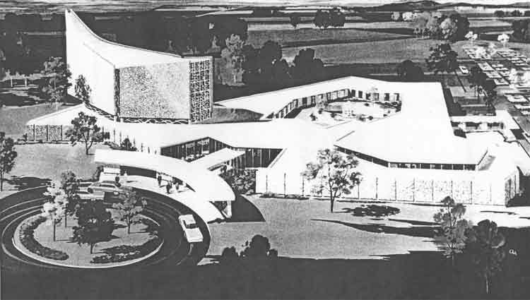 Congregation Beth El, Chapel Avenue, Cherry Hill — designed by Harold E. Wagoner, AIA Architect, and Kolosky and Ianniccari, Associated Architects