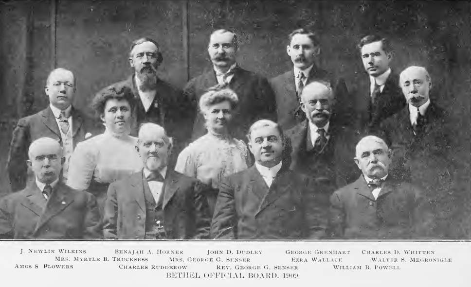 Bethel Methodist Episcopal Church Official Board, 1909