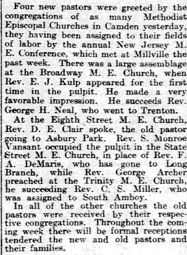 Philadelphia Inquirer, March 23, 1908 — Broadway Methodist Episcopal Church