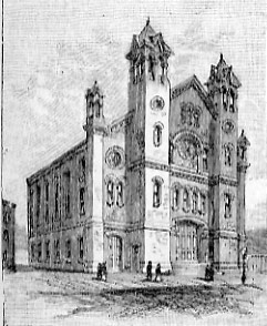 First Baptist Church, Camden, NJ — illustration published in 1886