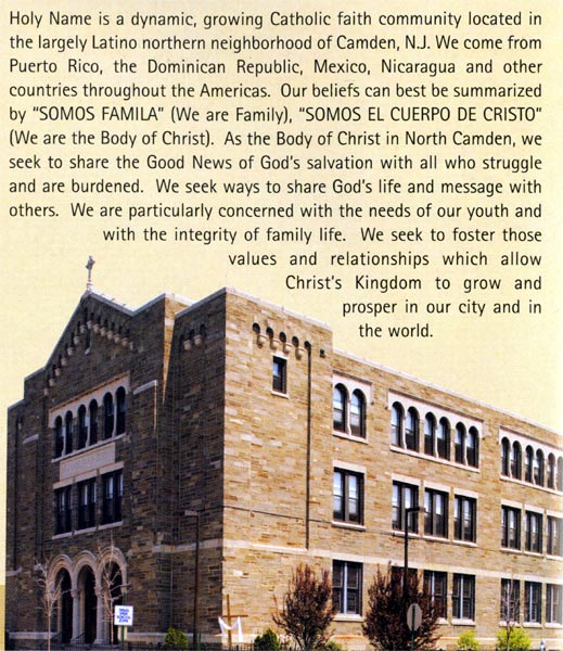 Holy Name Roman Catholic Church, northeast corner of 5th and Vine Streets