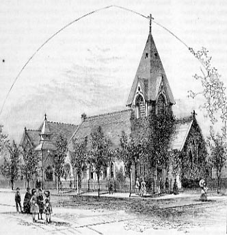 St. John's Episcopal Church, illustration published 1886