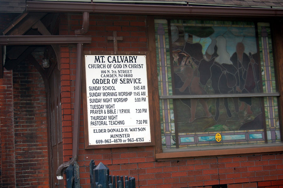 Former Epiphany Evangelical Lutheran Church building, 2006, in use as Mt. Calvary Church of God in Christ