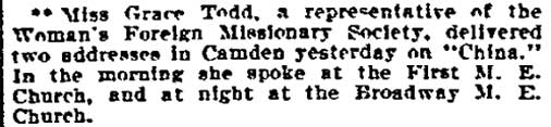 Philadelphia Inquirer, February 19, 1906