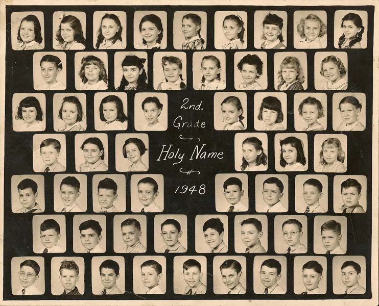 Holy Name School 2nd Grade Class, 1948
