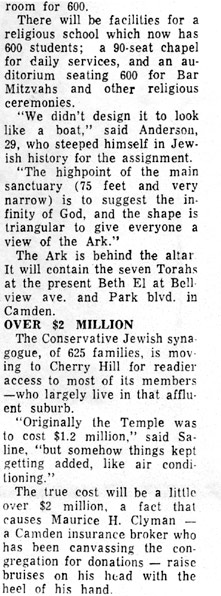 Beth El, 1967
