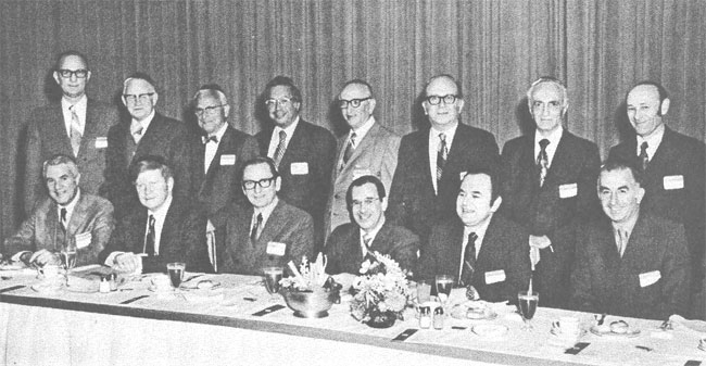 Rabbi's Dinner, January 1970 — Past Presidents and clergy, Congregation Beth El Golden Jubilee