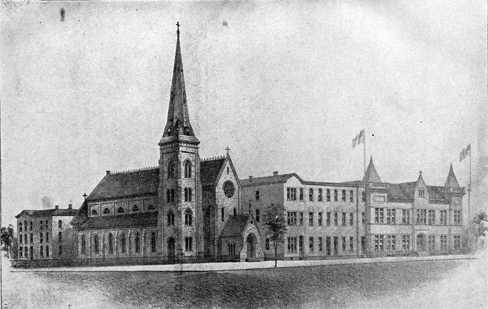 The church and other buildings of the Immaculate Conception Parish, Camden, N.J., November 1905