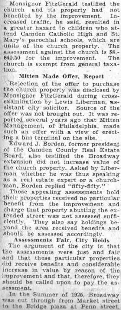 Camden Courier-Post, June 11, 1932, article section continued