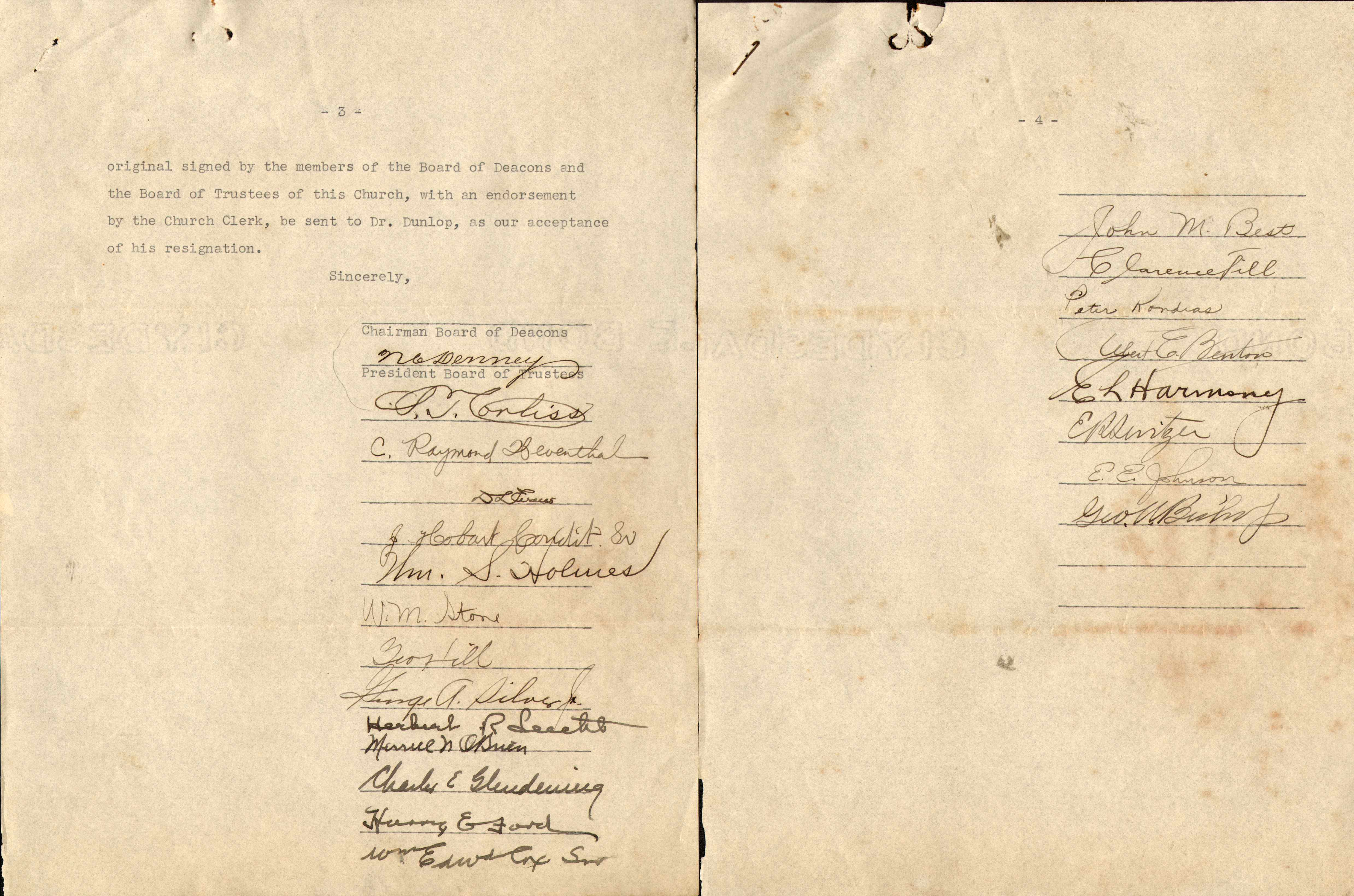 North Baptist Church, January 8, 1939, page 2