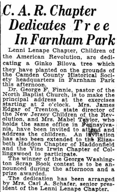 Camden Courier-Post, June 18, 1932, North Baptist Church