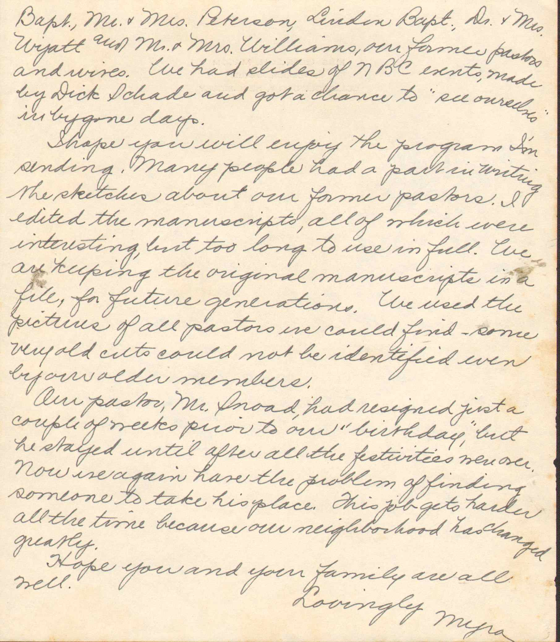 Letter to Mrs. Walter S. Dunlop, November 12, 1959, page 2