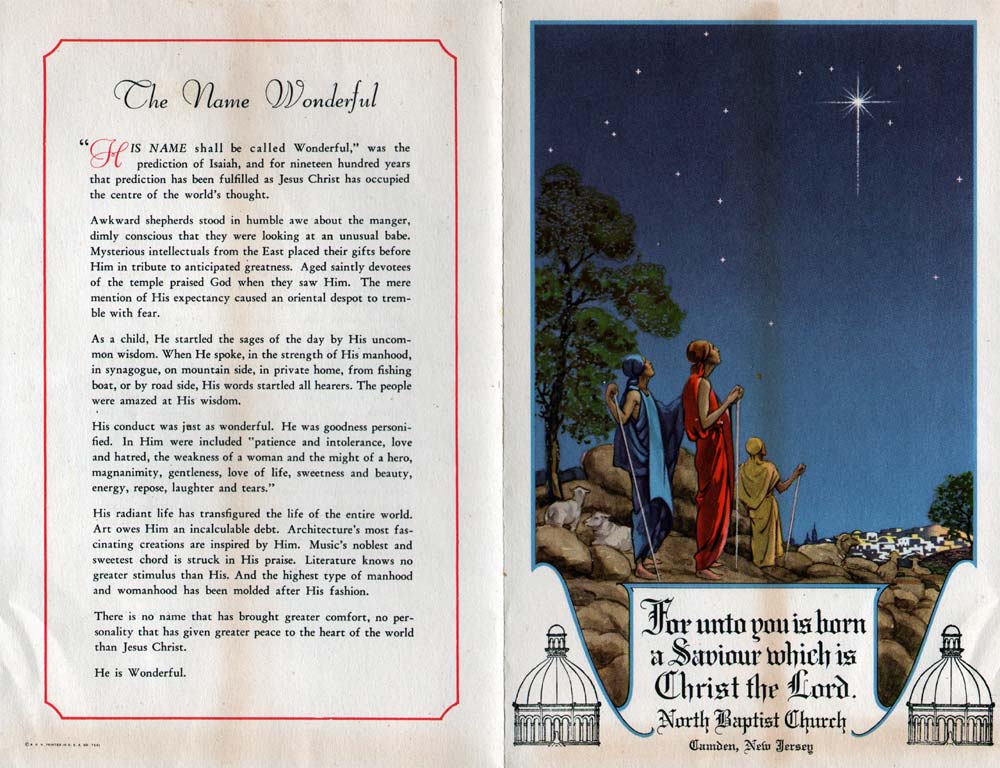 North Baptist Church Christmas 1937