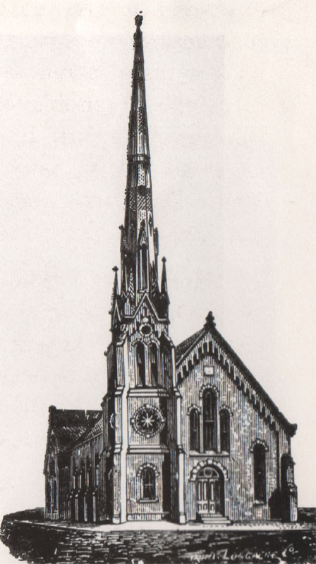 The Second Home of North Baptist Church, at 2nd and Pearl Streets