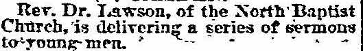 Philadelphia Inquirer, February 18, 1894, North Baptist Church