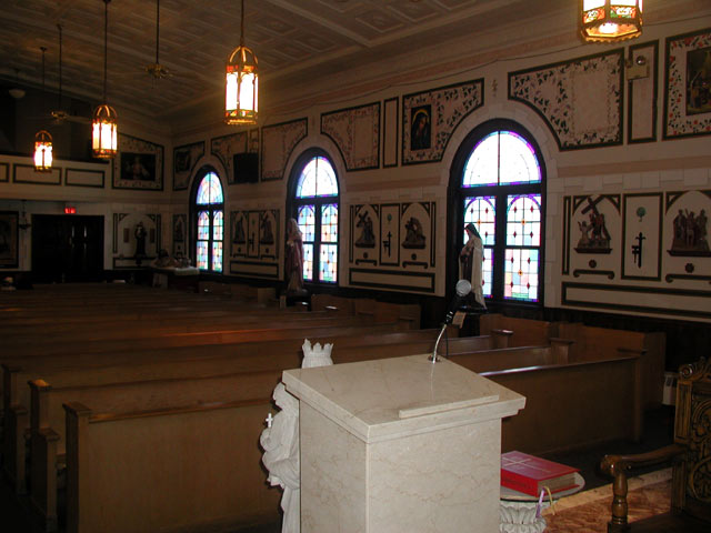 Inside the Mount Carmel Church