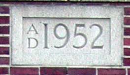 San Miguel School and El Centro Day Care Cornerstone. Built in 1952.