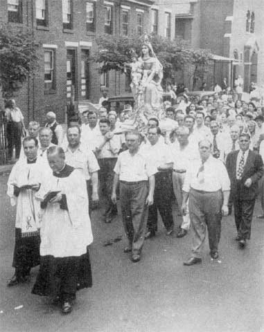 Annual procession in honor of Our Lady of Mount Carmel