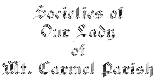 Parish societies heading page