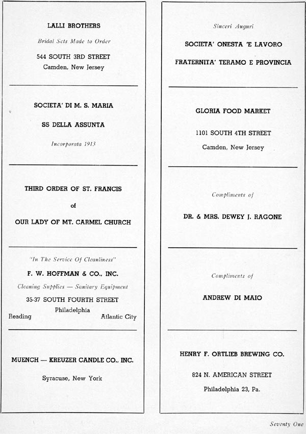Advertisement page 71