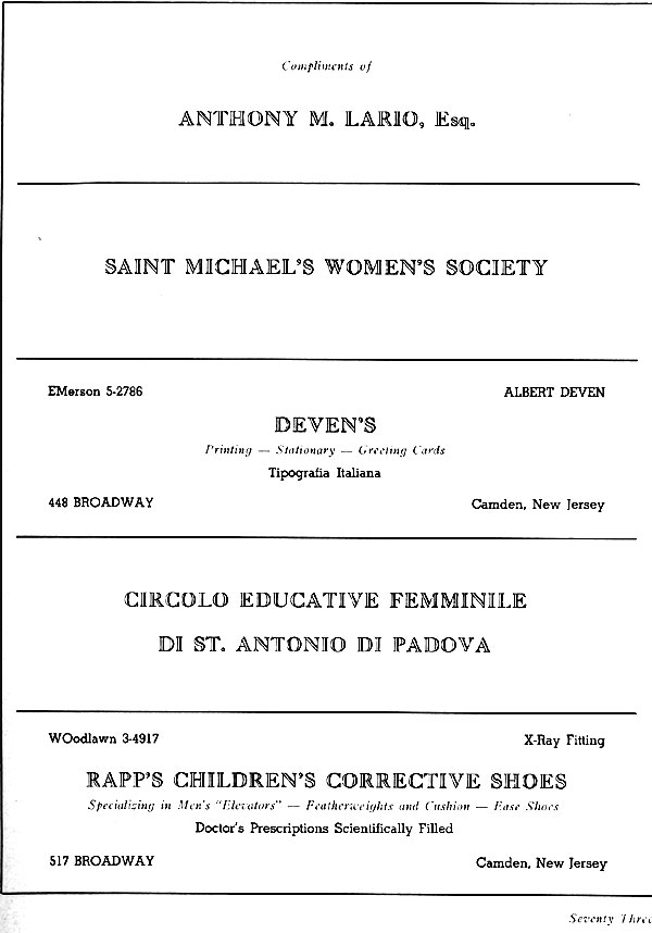 Advertisement page 73