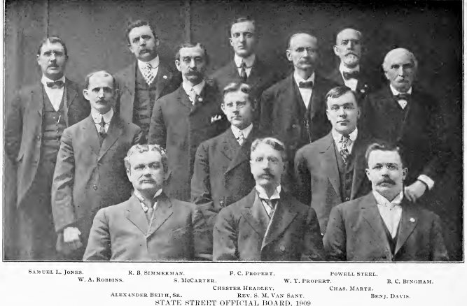 State Street Methodist Episcopal Church Official Board, 1909