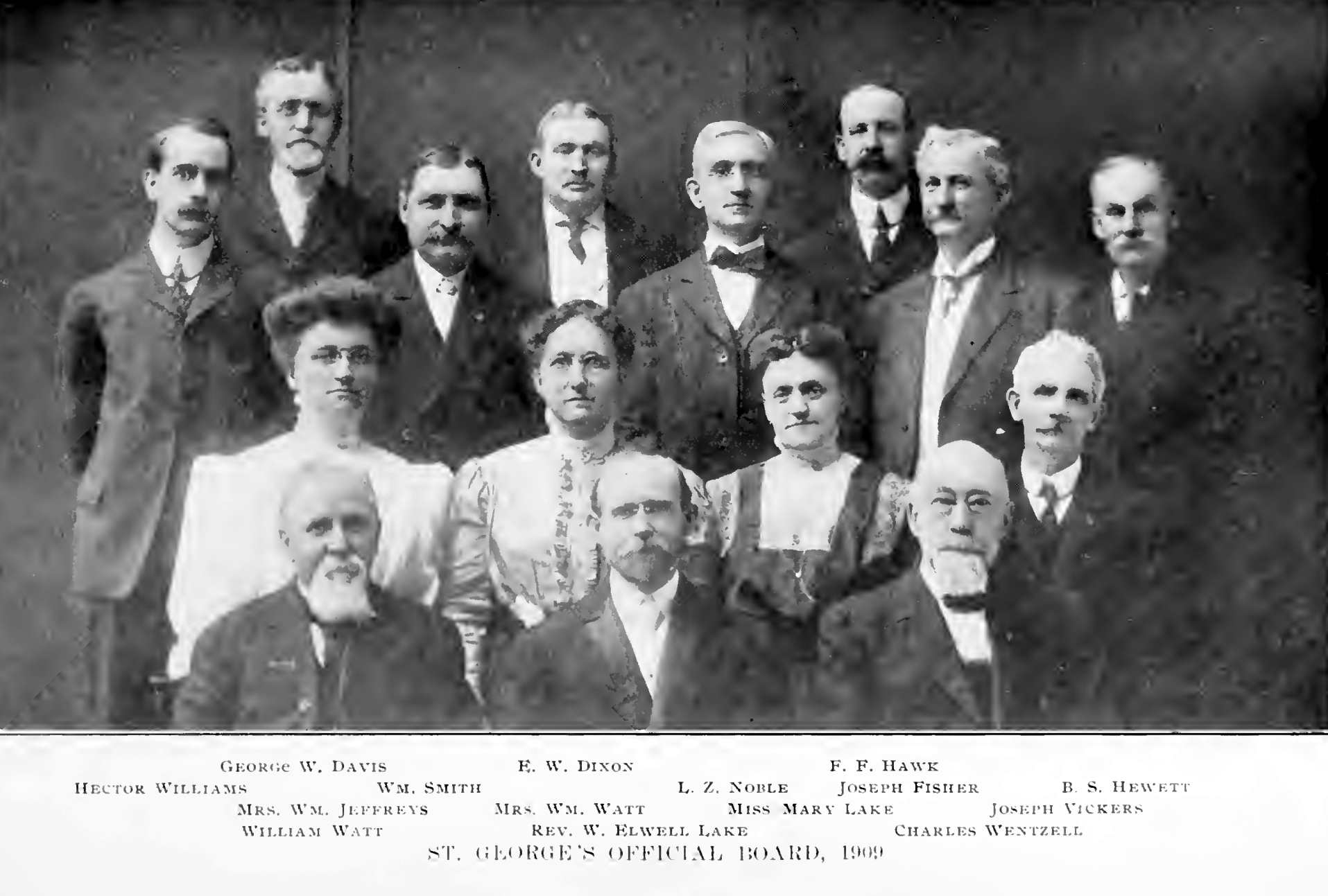 St. George's Methodist Episcopal Church Official Board, 1909