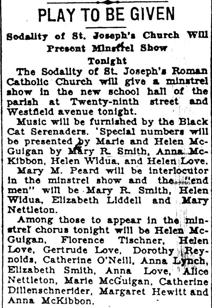 Camden Courier-Post, June 27, 1929 — Play to Be Given