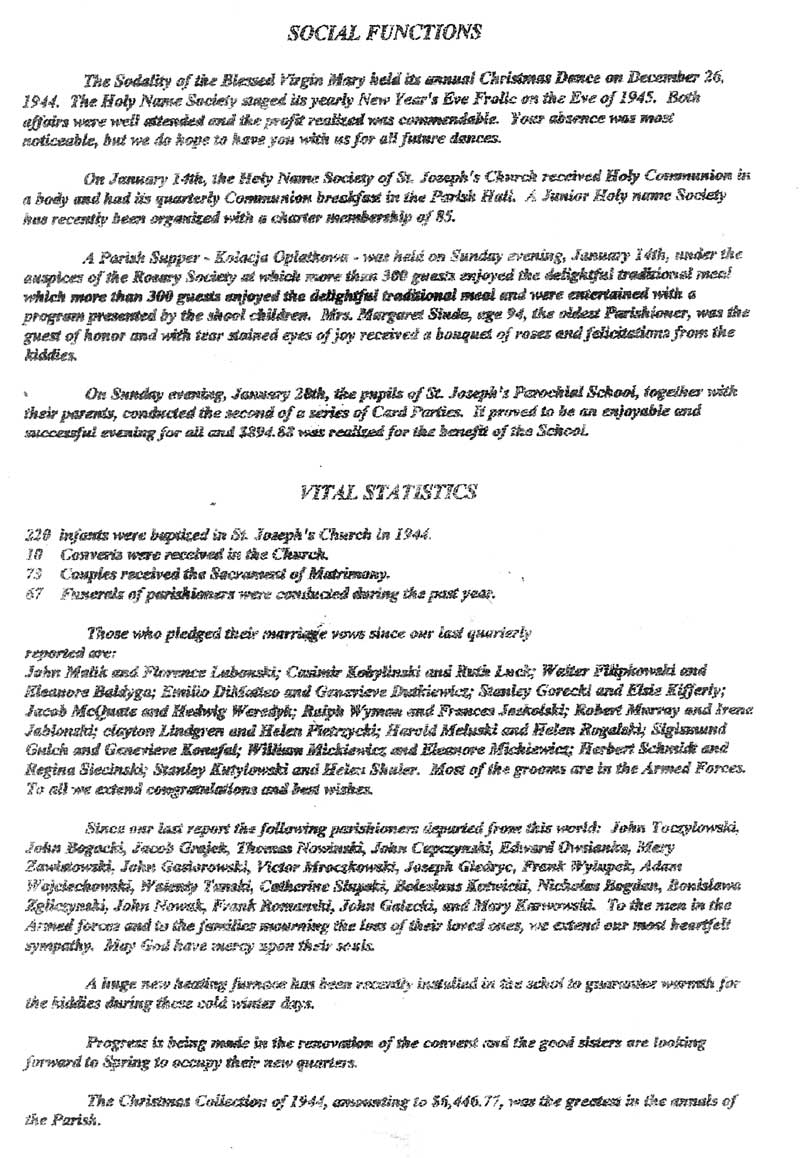 St. Joseph's Parish Bulletin, February 7, 1945, page 3