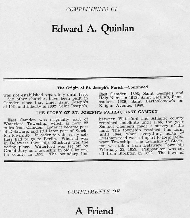 Golden Jubilee Year Book, page 25 — Origin continued